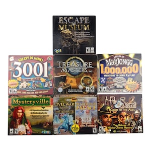 Nostalgiskt PC-spel från 2000-talet (7) Mysterium och pussel med dolda föremål, år 2000, stor låda