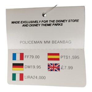 Vintage neue mit Etikett Disney Store Polizist Micky Maus Plüsch British Bobby 10 in Bild 7
