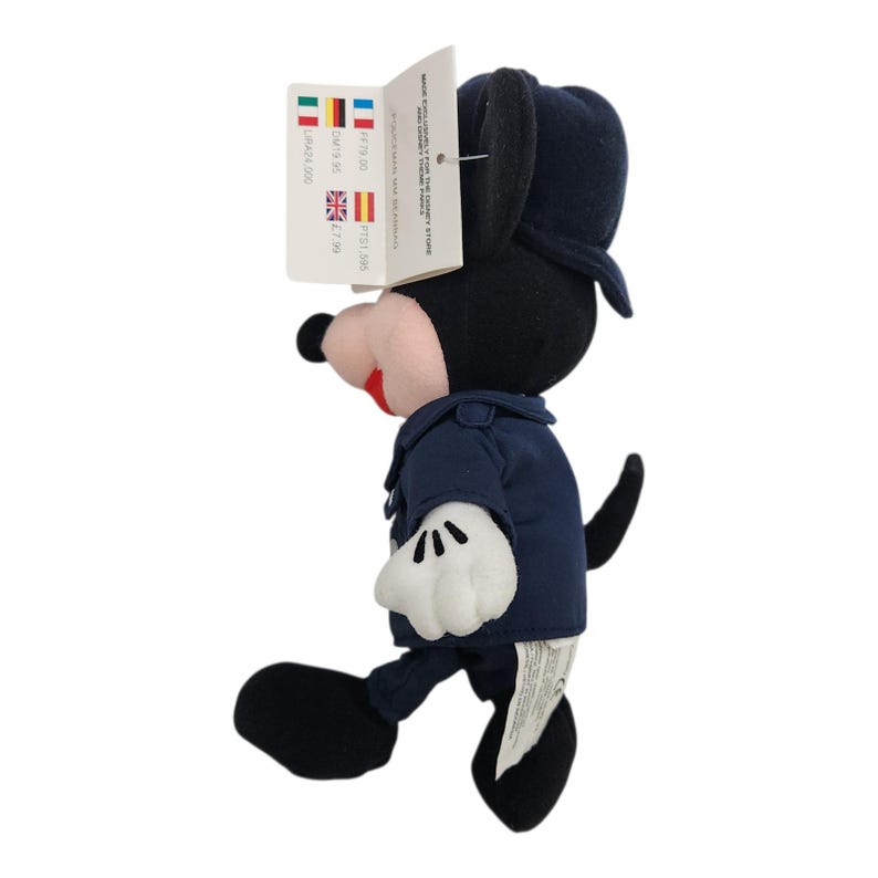 Vintage neue mit Etikett Disney Store Polizist Micky Maus Plüsch British Bobby 10 in Bild 3
