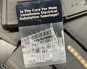 Sticker The Cure for Male Loneliness – Art subversion gauchiste écologique pour défenseurs de la Terre