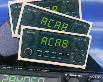 CB Radio Subtle "ACAB" Vinyl Sticker Leftist Anti-Fascist