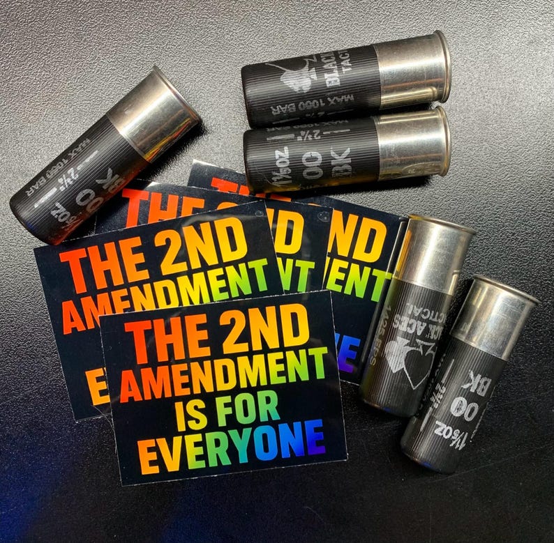 2nd Amendment Pride Sticker – Rainbow Self-defense LGBTQ Protest Decal ...