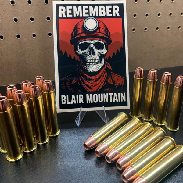 Remember Blair Mountain Vinyl Sticker, Appalachian Coal Miner Art