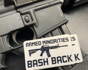 Armed Minorities Resist Sticker: LGBT, BIPOC, Trans Rights Protest