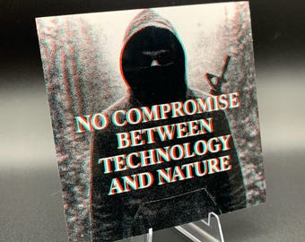 Earth First Sticker – Environmental Protest Art