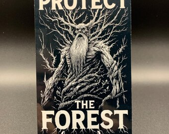 Treebeard Protect The Forest Sticker – LOTR Earth First Eco Defense Decal