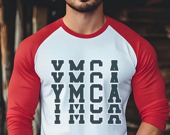 YMCA Junger Männer Christlicher Verband YMCA Jugendzentrum Fitness beim Y, Junge Männer Übung Workout Klassisches Design. Digitaler Download