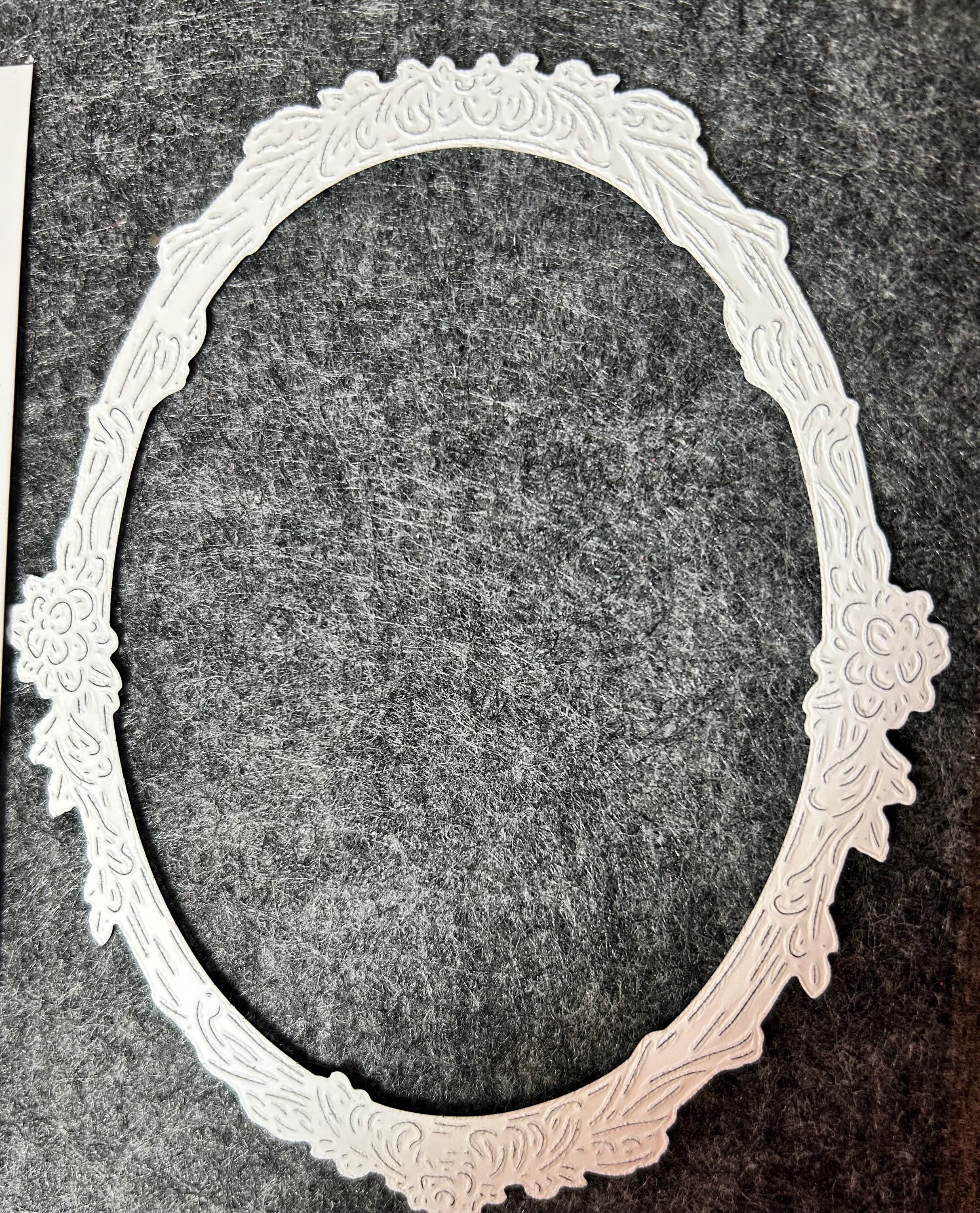 6 Oval Frame Paper Die Cut, Card Supplies, Scrapbooking, Paper Crafting ...