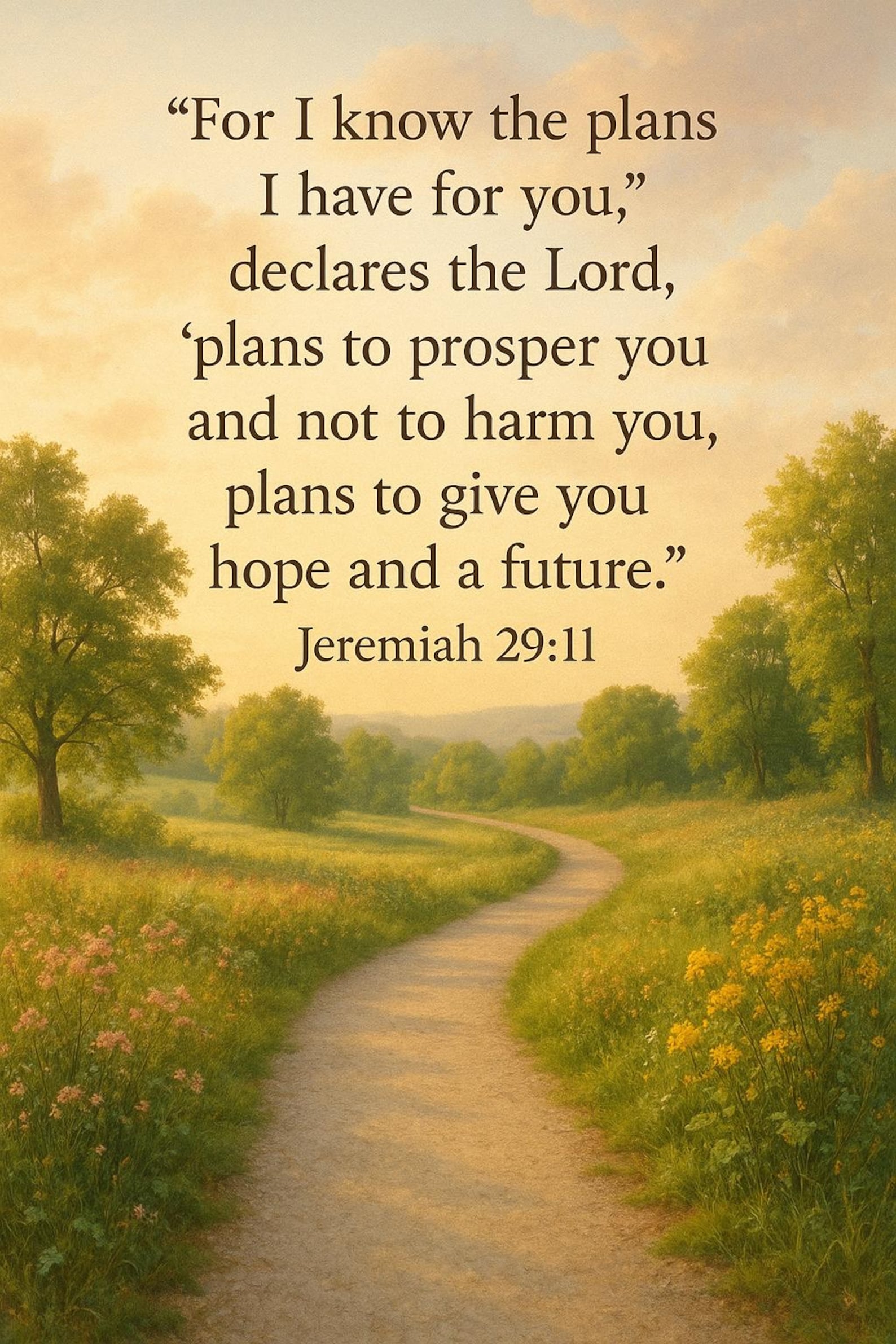 Jeremiah 29:11 Printable Bible Verse Wall Art | Christian Scripture ...