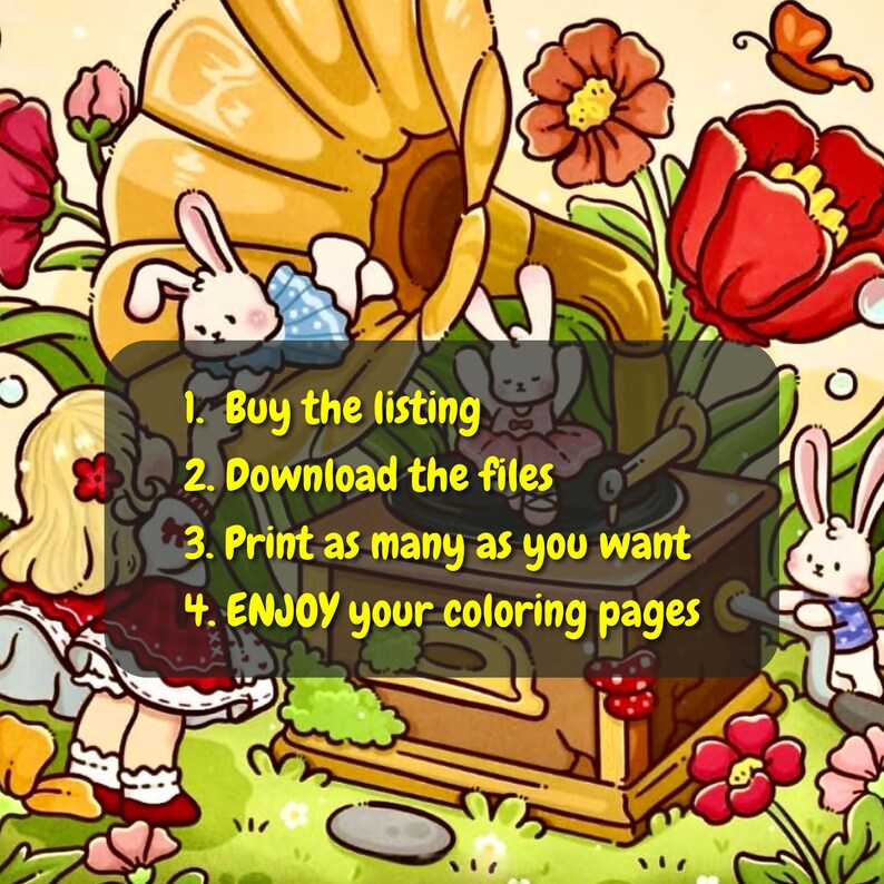 How it works
1. Purchase the listing
2. Download the files
3. Print as many as you want
4. Enjoy your coloring pages!