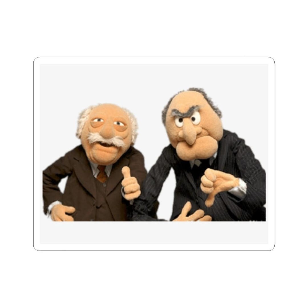 Grumpy Muppet Reviewers Sticker | Kiss-cut Sticker - Etsy UK