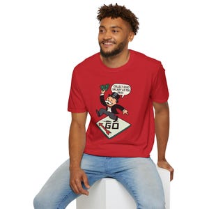 Monopoly-Inspired Unisex T-Shirt, Funny Tee, Gift for Gamers, Casual Wear, Board Game Lover&#39;s Shirt, Ideal for Birthdays, Holidays