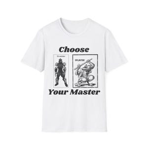 Retro TMNT-uniseks T-shirt: kies je meester, cadeau stripfan