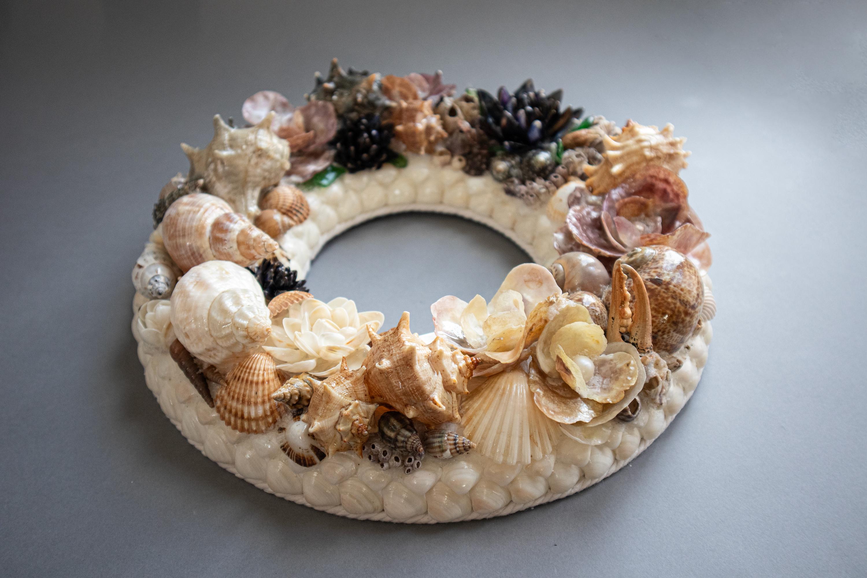 Couronne De Coquillages Couronne D'escargot à Suspendre
