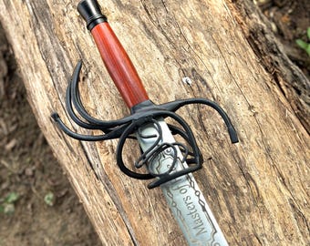 Fully Handmade Carbon Steel Medieval Rapier Sword, Rapier Greek Sword, Pirate sword, Ancient Groomsmen Gift