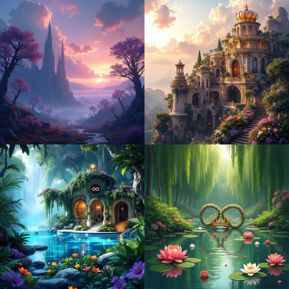 Fantasy Castle Printable Wall Art Set | Ethereal Dream Temple Decor ...