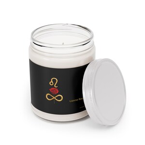Leo Zodiac Sign Scented Candle, Astrology Gift for Fire Sign, Hand Poured Soy Wax, Birthday Present, Horoscope Home Decor, Celestial