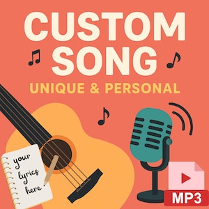 Create a Personalized Song, Unique Custom Music | Personalized Lyrics | Original Musical Gift in MP3, Digital Download
