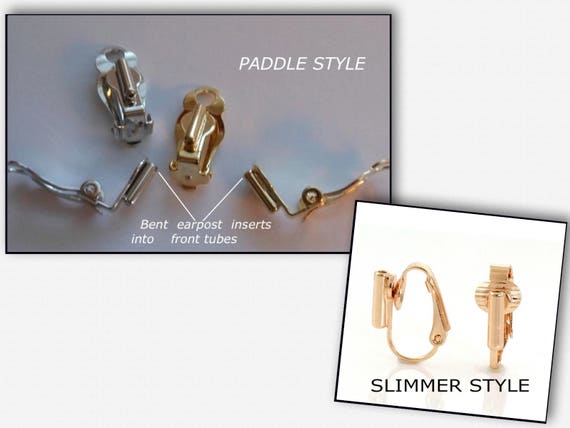 Earring Converters, Pierced to Clip on Earrings, Earrings Adapters, Bridal Clip on Earrings, Gold/Silver/Rose Gold