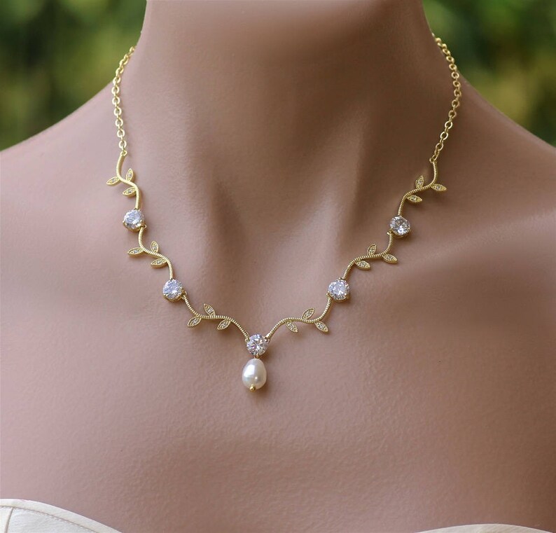 Gold Bridal Jewelry Set Gold Jewelry Set Gold Wedding Etsy