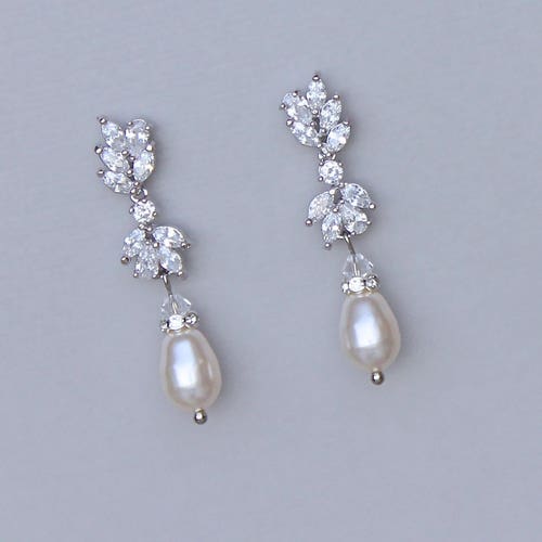 Crystal Bridal Earrings Statement Earrings Wedding Jewelry - Etsy