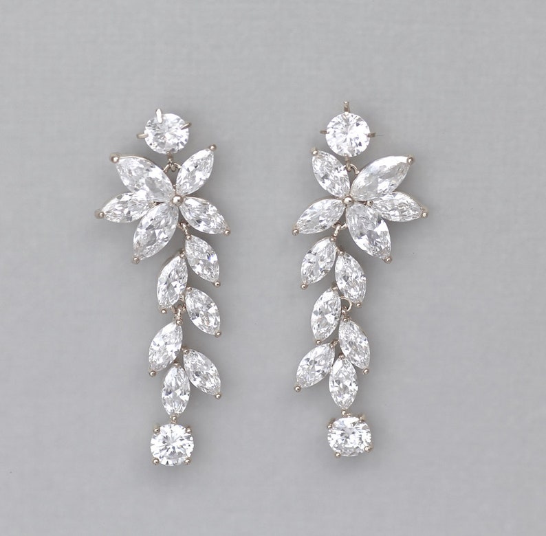 Crystal Bridal Jewelry Set Crystal Necklace & Earring Set - Etsy