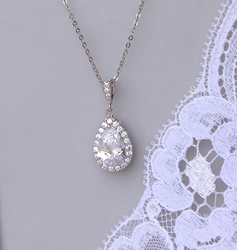 Crystal Bridal Set Crystal Teardrop Set Teardrop Stud Etsy