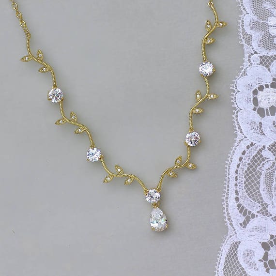 22 Karat Gold Traditional Royal Queen Wedding Necklace - Ruby Lane