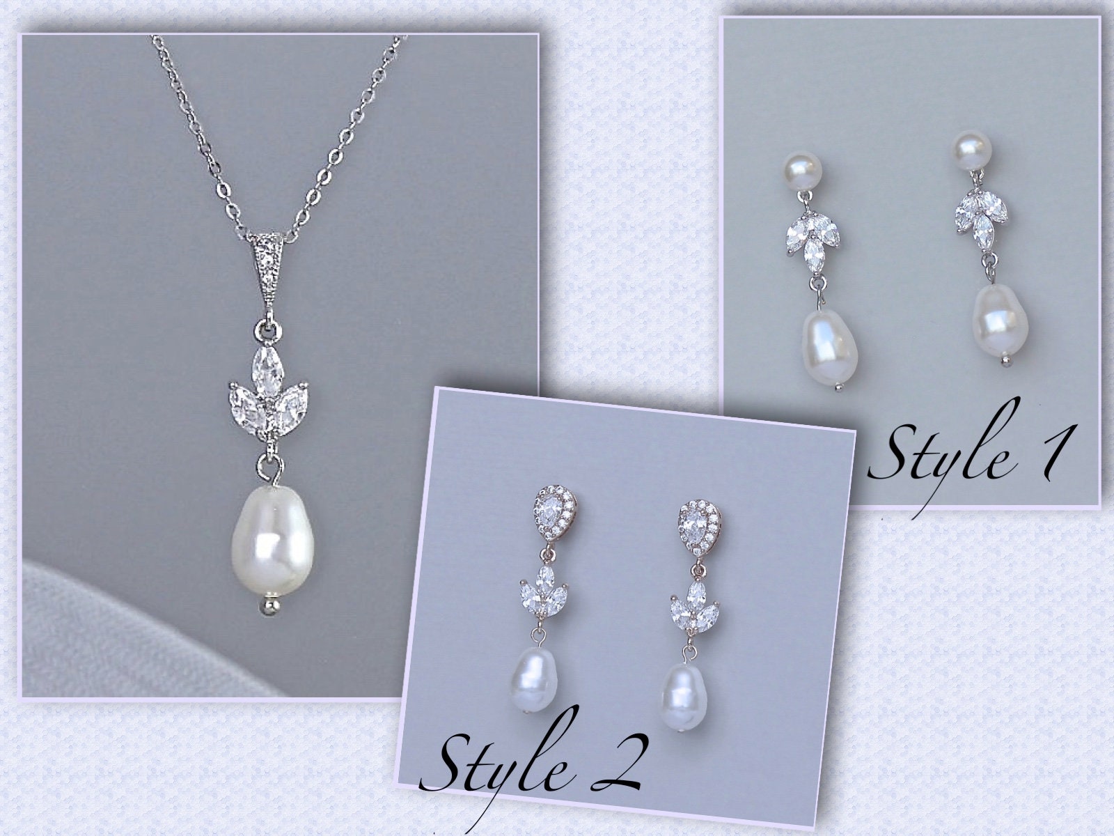 Bridal Jewelry Sets 1 set Pearl Imitation Pearl Alloy 1 Necklace Earrings Women's Artistic