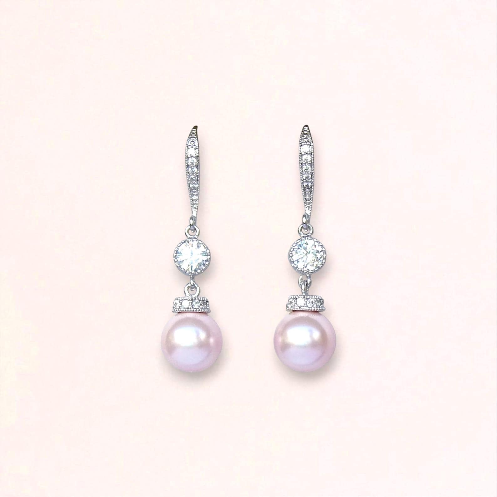 Blush Pearl Drop Earrings