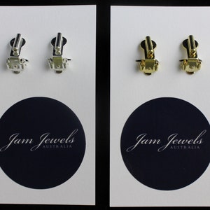Earring Converters, Pierced To Clip On Earrings, Earrings Adapters,  Bridal Clip On Earrings, Gold/Silver/ROSE GOLD