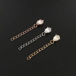 Extender chain, rose gold, silver, gold, extender chain only