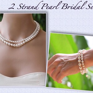 Pearl Drop Earrings, Pearl Bridal Earrings, Crystal & Pearl Wedding Earrings, SISSY 3 Pearl image 7