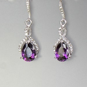 Purple Jewelry Set, Amethyst Bridal Set, Bridal Jewelry Set, Customize ...