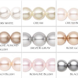 Ivory Pearl Bridal Bracelet, Swarovski Pearl Bracelet, Pearl Bridesmaids Bracelet, DOLCE image 3