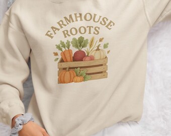 Moletom unissex Farmhouse Roots | Roupas aconchegantes de outono, moda de outono, presente para amantes da colheita, decoração de fazenda, itens essenciais Offdanforth