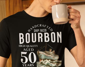Camiseta estampada com estampa bourbon | OFFDANFORTH Essentials, camiseta estampada unissex, estilo vintage casual