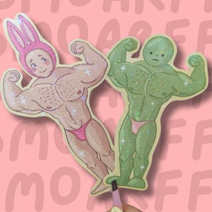Buff Sonny and Smiski Stickers