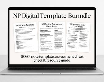 NP Digital Template Bundle | SOAP, Assessment, Resource | Bundle & Save – 20% Off