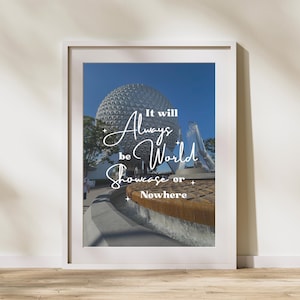 Disney World Wall Print | EPCOT World Showcase Quote | Digital Download