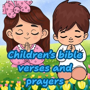 Versículos bíblicos y oraciones para niños
