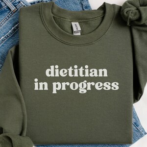 Zukünftige Diätetiker Geschenk, Ernährungs-Student Shirt, Diätetik-Programm Bekleidung, aufstrebender Pullover