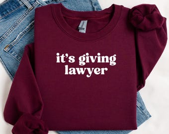 Zijn geven advocaat-sweater, grappig advocaat cadeau, rechtenstudent, rechtenstudent sweatshirt, advocaat cadeau, afstudeercadeau