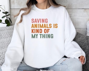 Sweater dieren redden, shirt dierenvriend, sweater Kind of My Thing, sweater dierenredding, sweater dierenwelzijn