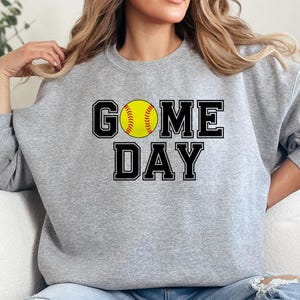 Gameday Softball Sweatshirt, Sports Fan Apparel, Team Spirit Clothing, Gift for Softball Player, Softball Lover Sweatshirt, Fan Sweatshirt