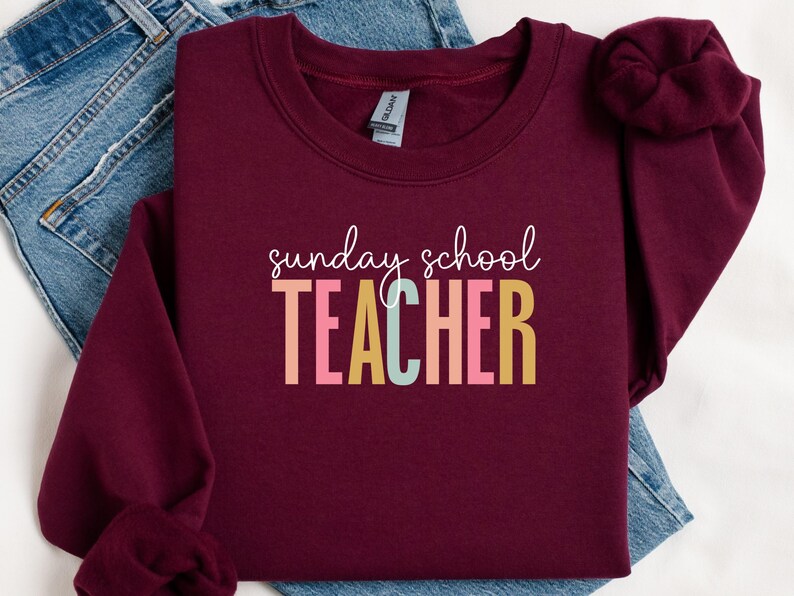 Sunday School Teacher Shirt, Religious Educator Gift, Church Teacher Sweatshirt, Christian Education Apparel, Spiritual Mentor Top