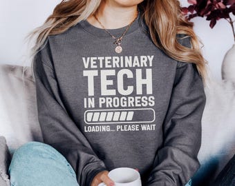 Moletom "Técnico Veterinário em Formação", Moletom Divertido para Veterinários, Presente para Amantes de Animais, Moletom para Estudante de Veterinária, Escola de Técnico Veterinário