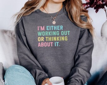 Sudadera con motivación para entrenar, sudadera para amantes del gimnasio, sudadera de fitness, sudadera con frases para entrenar, sudadera para hacer ejercicio, sudadera divertida