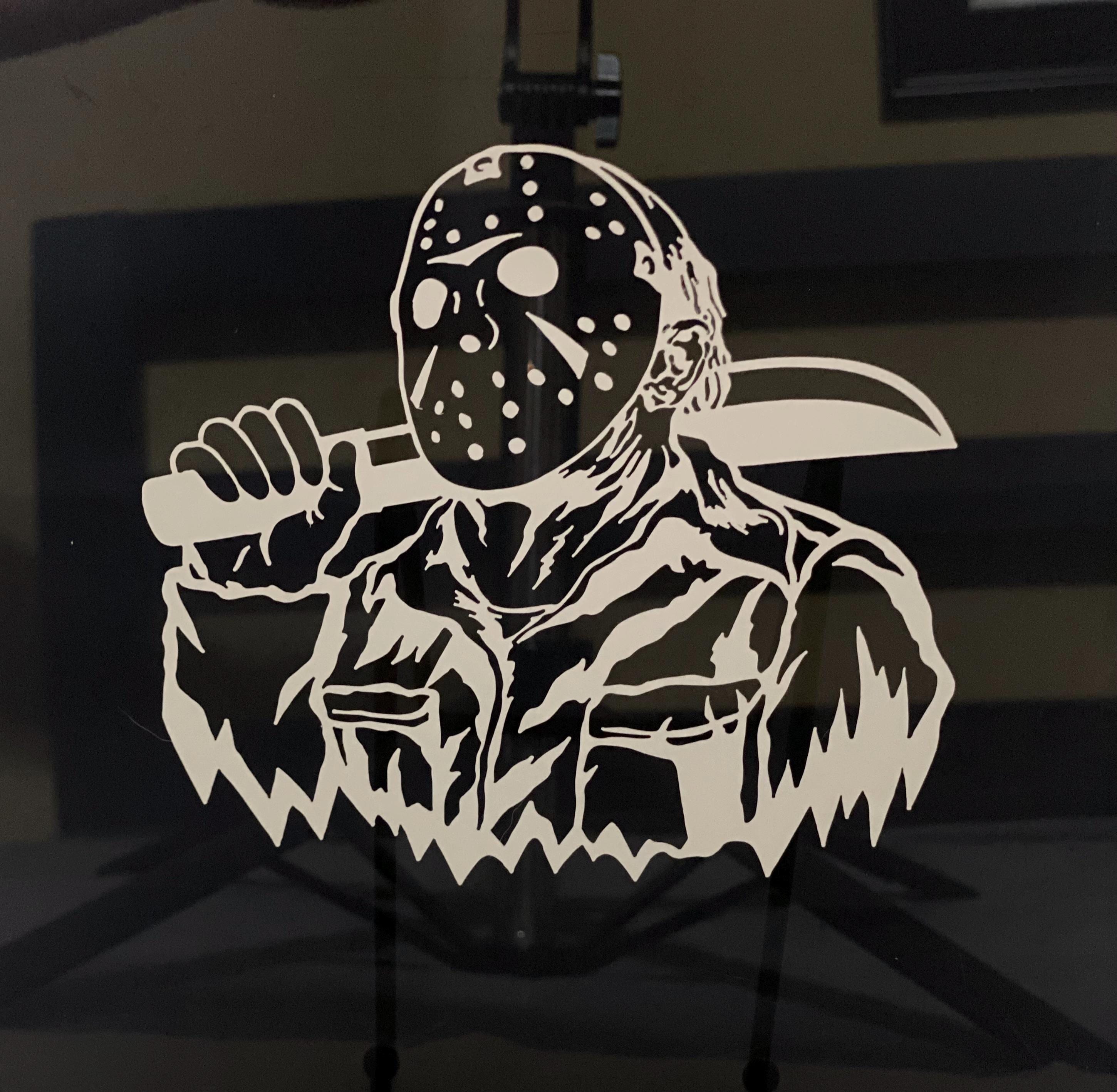 Jason Voorhees Vinyl Decal, Friday the 13th Sticker - Etsy