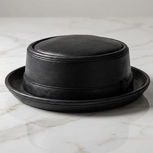 Black Pork Pie Hat - Etsy display picture 1
